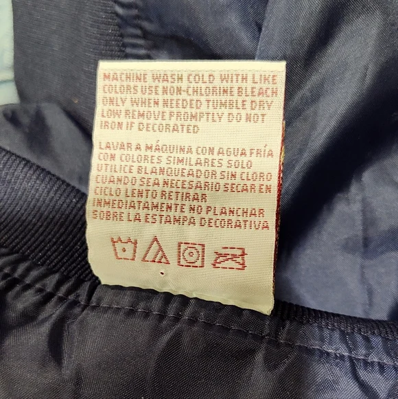 University Of Virginia Cavaliers Men's Blue Pullover, Warm Up Jacket, Size Large - Picture 9 of 9